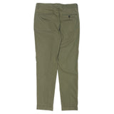 Pantaloni chino plissettati FRESH Nervi in ​​cotone lyocell in verde militare