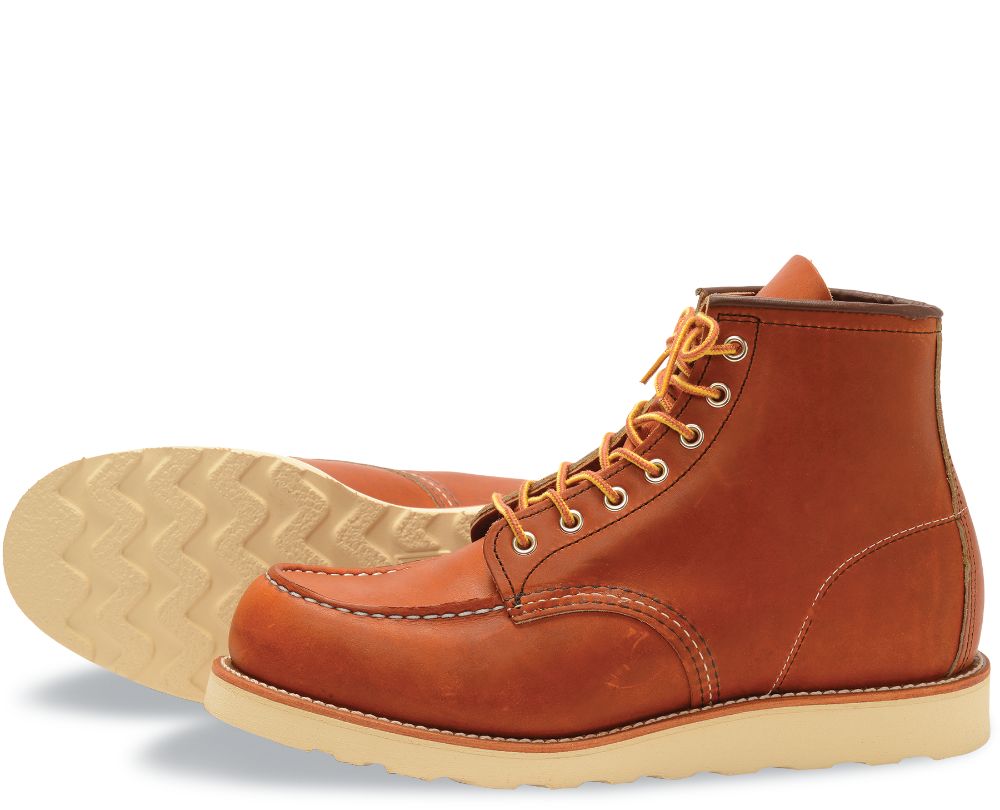 RED WING Classic Moc Style No. 875 Oro Legacy Pelle