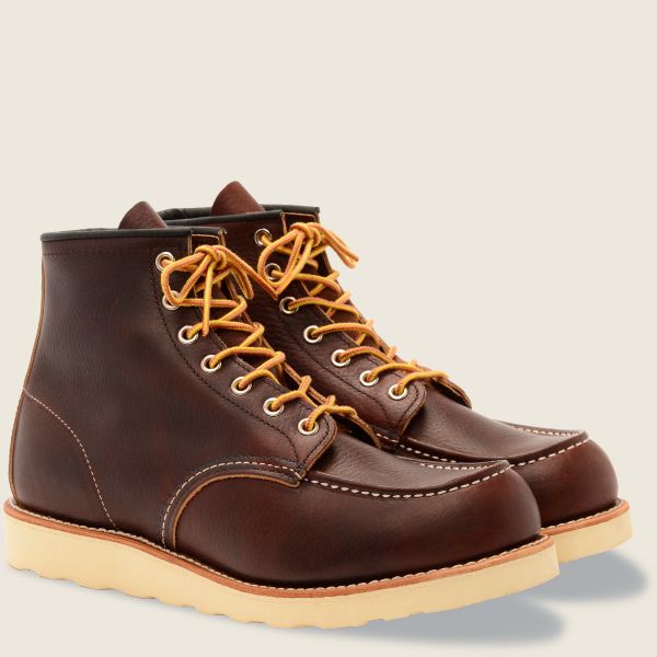 RED WING Classic Moc Style No. 8138 Pelle marrone