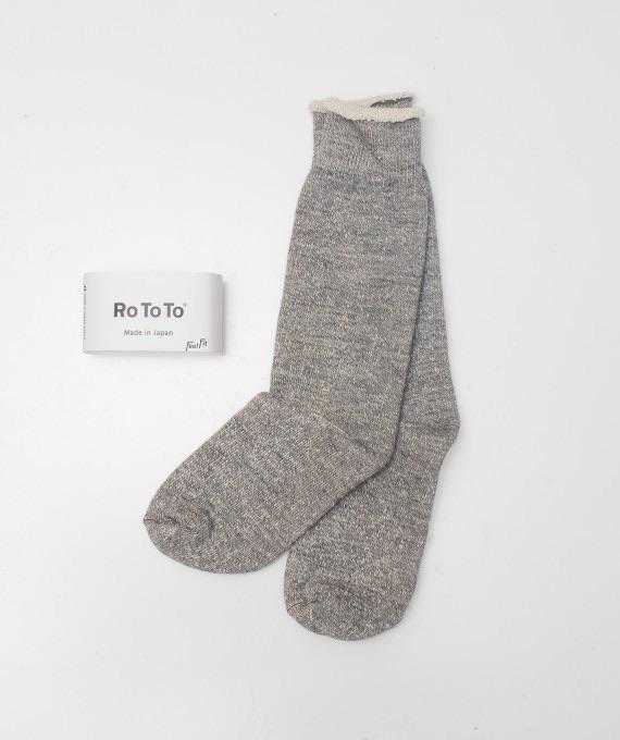 ROTOTO Double Face Socks Grey