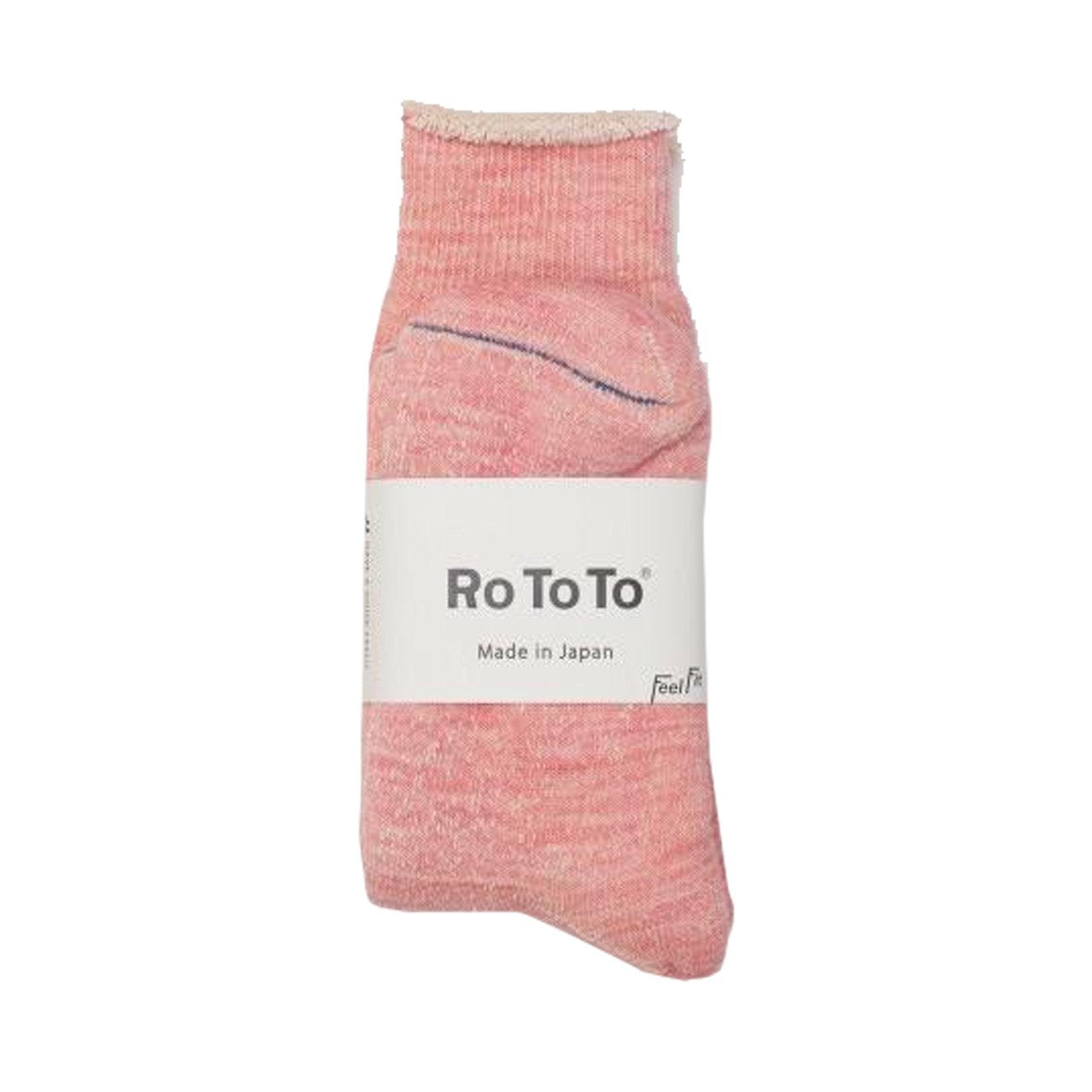 ROTOTO Chaussettes Double Face Rose