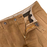 Pantalon chino à un pli en lin et lyocell FRESH en cumin