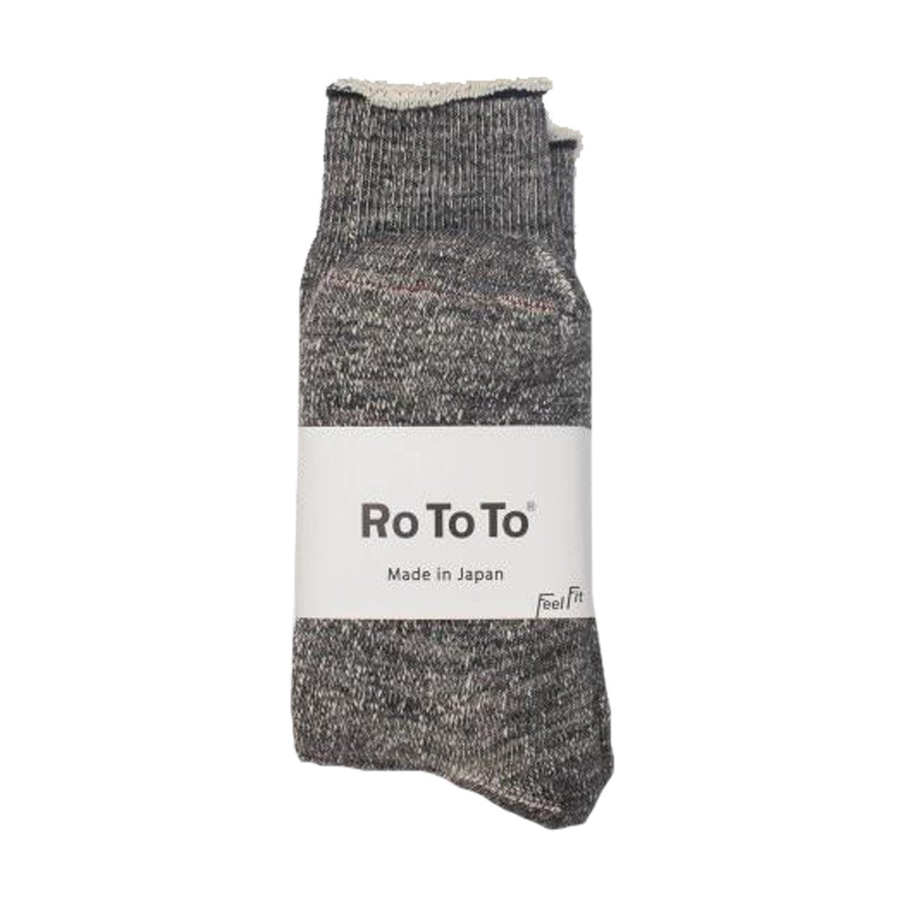 ROTOTO Double Face Socks Charcoal