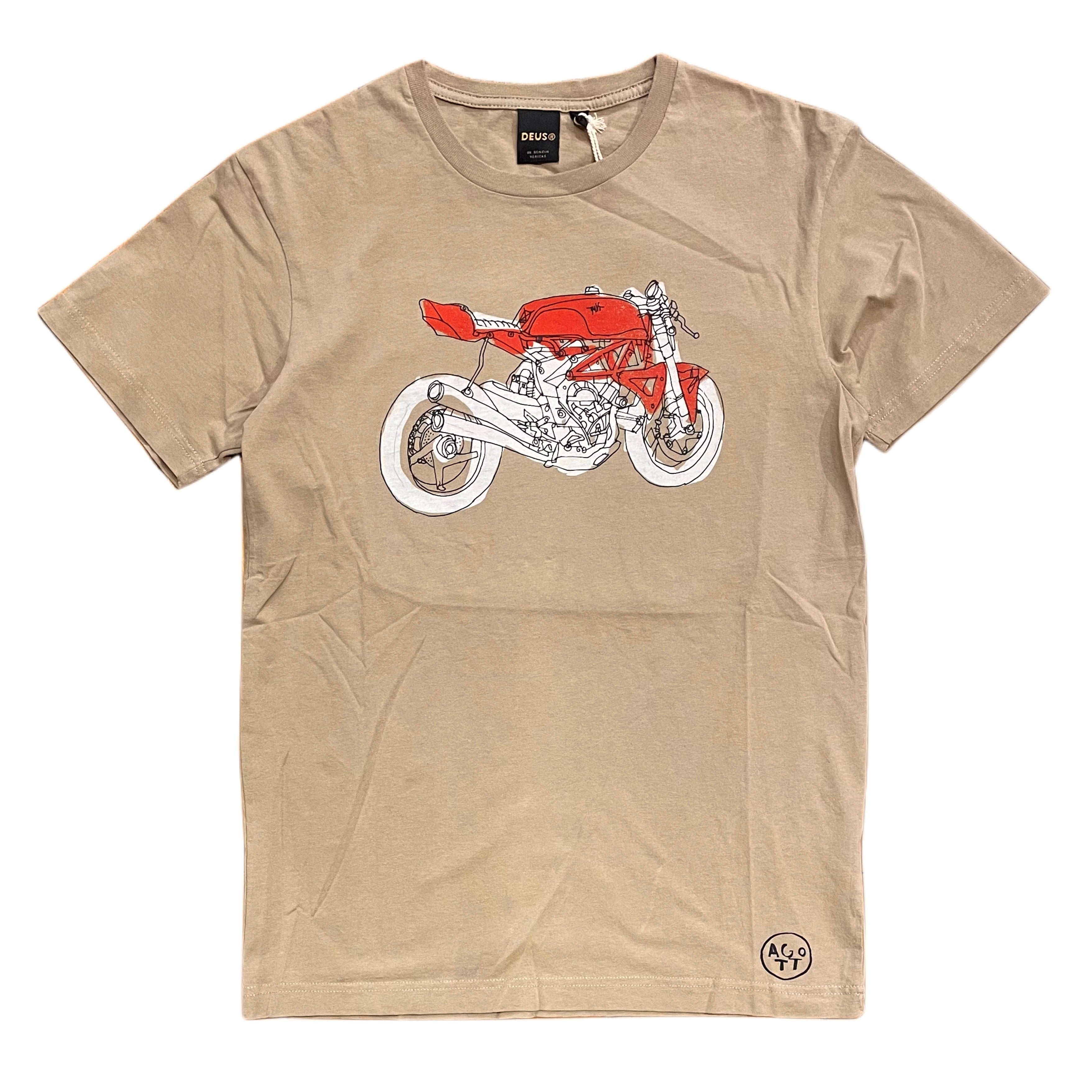 Maglietta DEUS EX MACHINA Mv Tee marrone chiaro