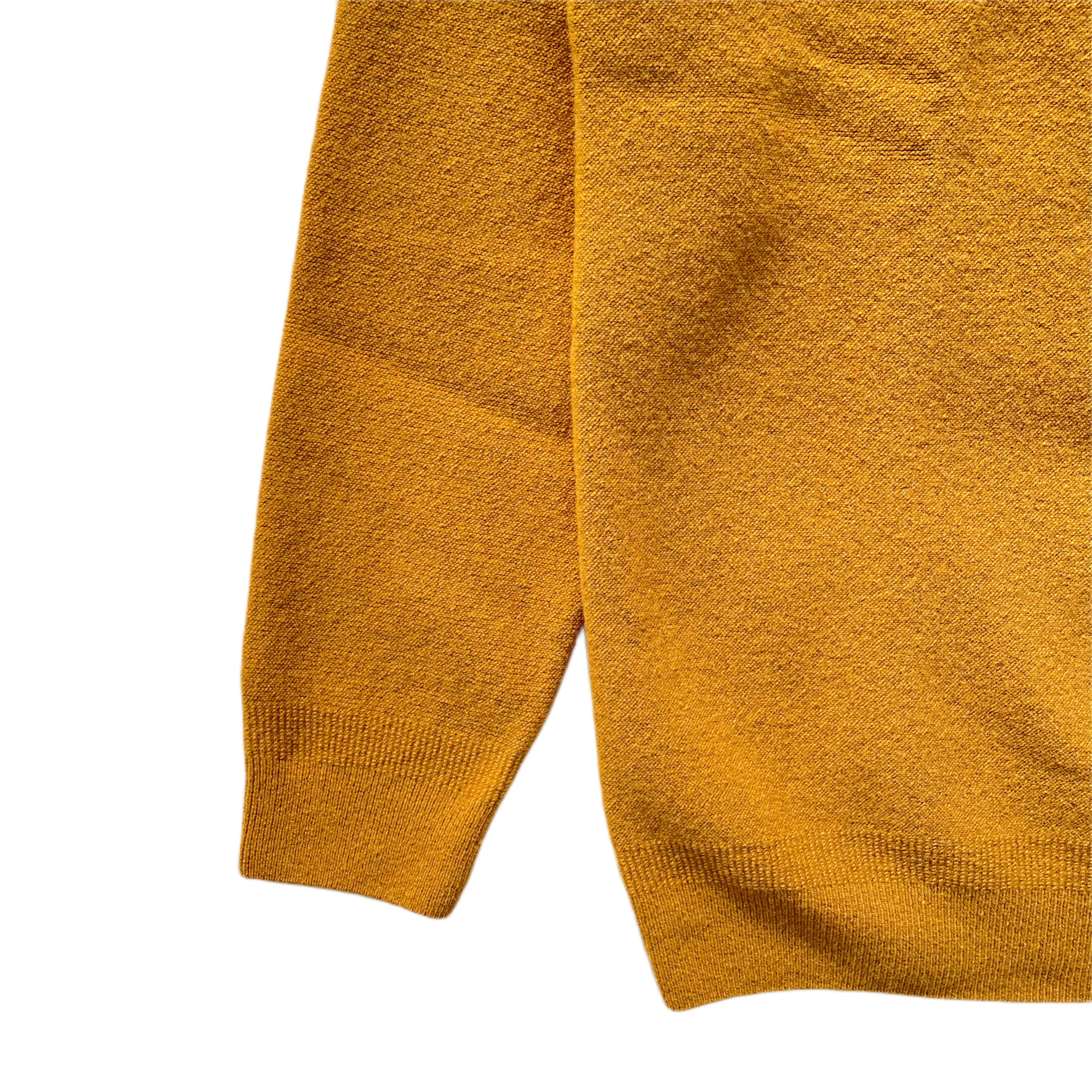 Maglione FRESH Girocollo in Lana Giallo Olio