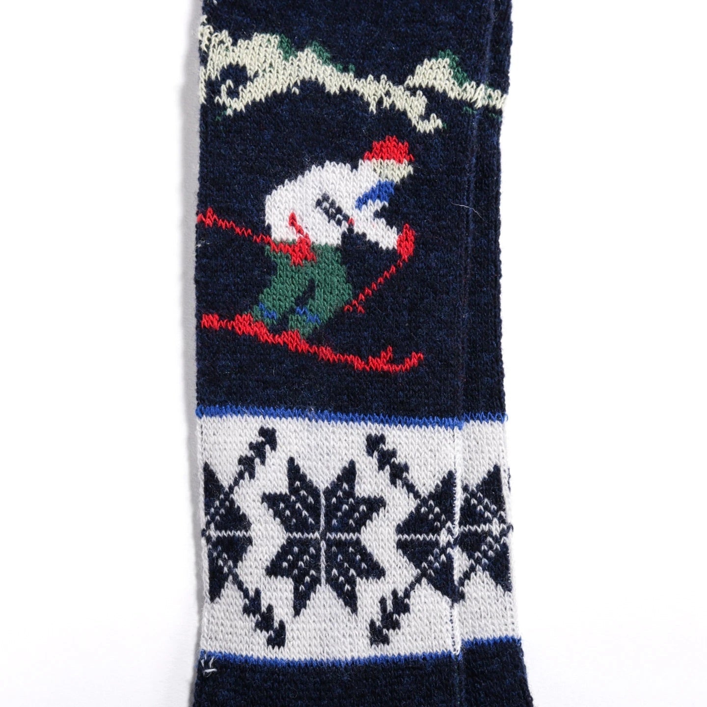 ANONYMOUS ISM Ski Jacquard Crew Wool Socks Navy