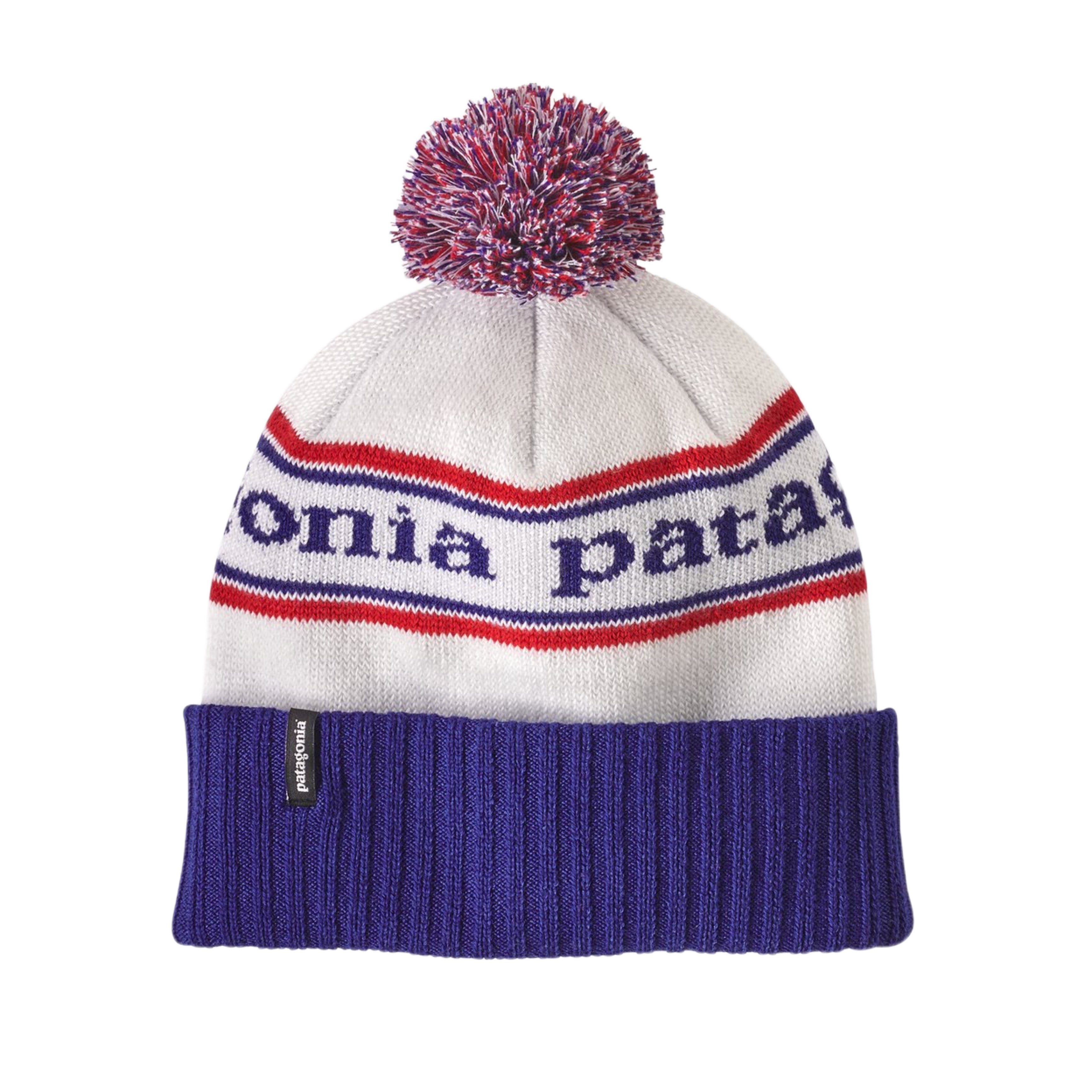 PATAGONIA Powder Town Beanie Park Stripe: Viking Blue