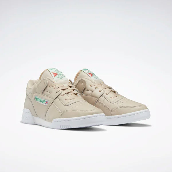 REEBOK Workout Plus 1987 TV Beige moderne / Vert Glen / Blanc nuage