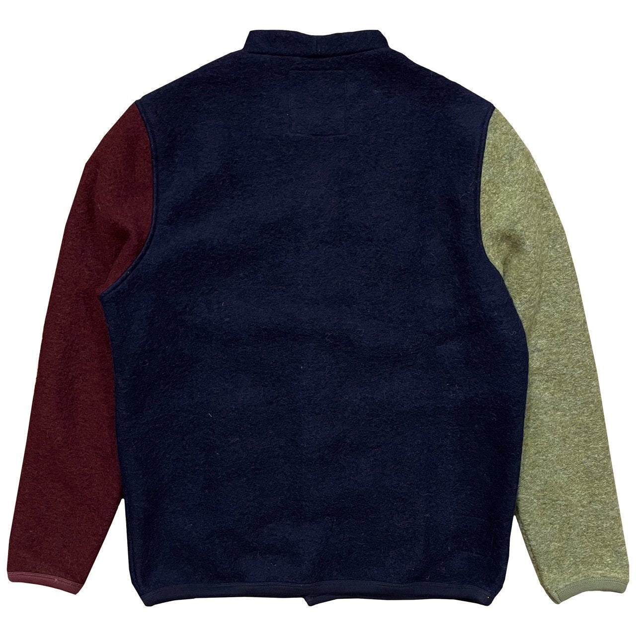 UNIVERSAL WORKS x Cardigan Fresco in Pile di Lana Navy 