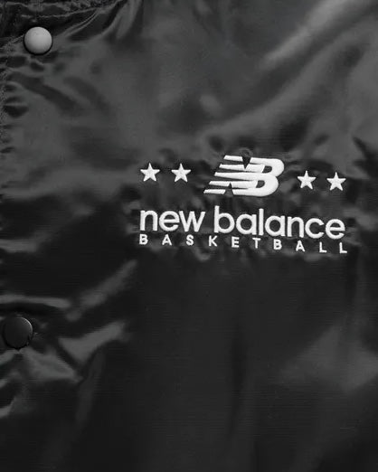 NEW BALANCE Veste tissée Hoops Noir 