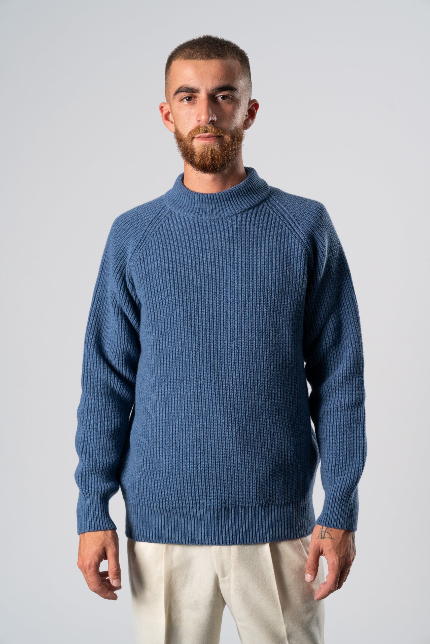 Maglione LA PAZ Prata in lana blu 