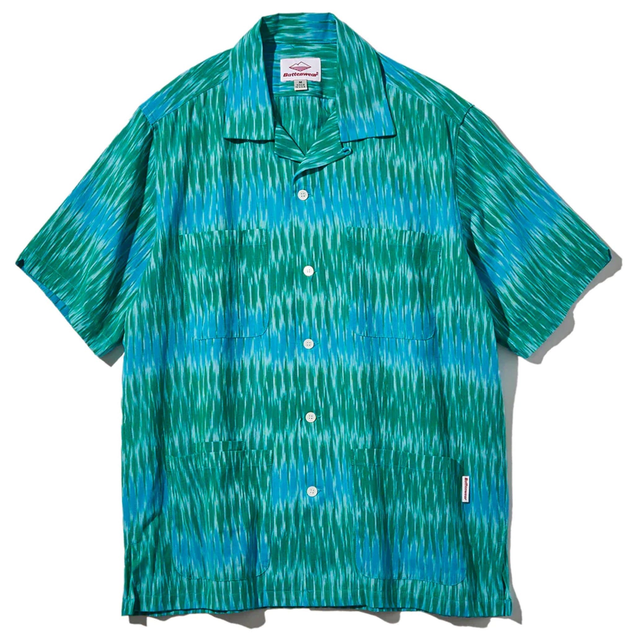 BATTENWEAR Chemise Island à cinq poches Vert Ikat